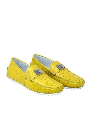 Mauri Sunset Mimosa Yellow Ostrich -Casual Loafers 3470 (MA5120)