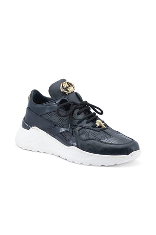 Mauri Swift 8464/2 Black Crocodile / Nappa & Patent Casual Sneakers (MA5511)