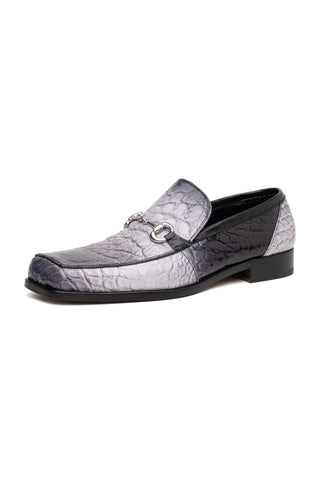 Mauri Switch 3290 Multi Gray & Black Alligator / Leather Slip-On Horsebit Loafers (MA5602)-AmbrogioShoes