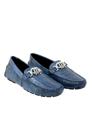 Mauri Tide Caribbean Blue Crocodile -Casual Loafers 3485 (MA5119)