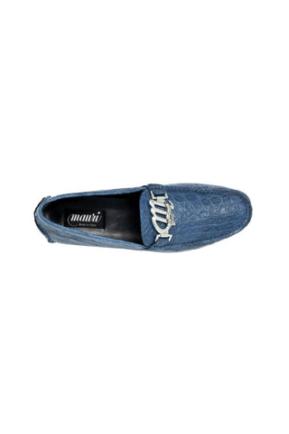 Mauri Tide Caribbean Blue Exotic Crocodile -Casual Loafers 3485 (MA5119)-AmbrogioShoes