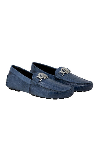 Mauri Tide Caribbean Blue Exotic Crocodile -Casual Loafers 3485 (MA5119)-AmbrogioShoes