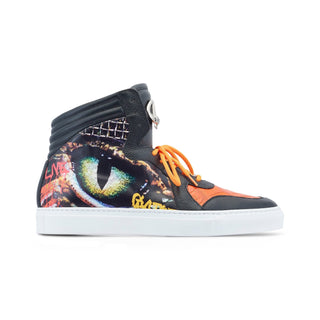 Mauri Vision 8466/1 Exotic Crocodile Skin & Calf-Skin Leather Sneakers (MA5546)(Made to Order)-AmbrogioShoes