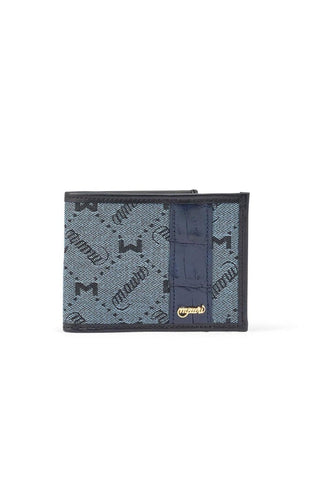 Mauri W3 Men's Bi-Fold Crocodile / Nappa / Didier Fabric Wallet (MAW1000)