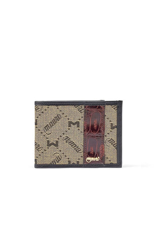 Mauri W3 Men's Bi-Fold Exotic Crocodile / Nappa Leather / Didier Fabric Wallet (MAW1000)-AmbrogioShoes