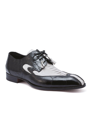Mauri Whispers 3070 Acre Raindrops & Black Alligator / Ostrich Leg Derby (MA5256)