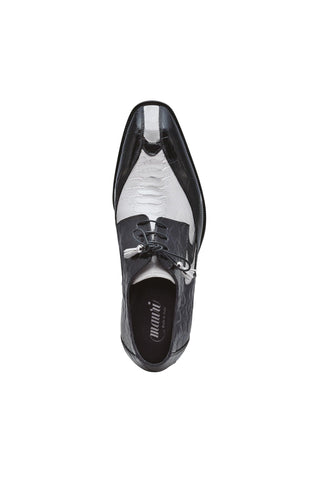 Mauri Whispers 3070 Acre Raindrops & Black Exotic Alligator / Ostrich Leg Derby (MA5256)-AmbrogioShoes