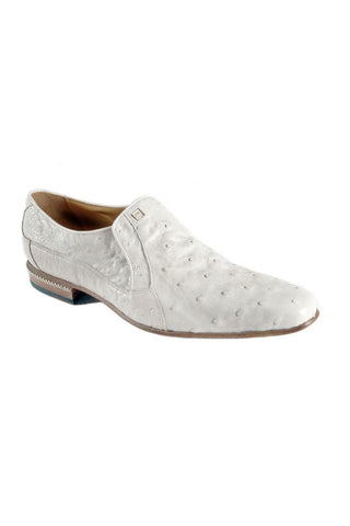 Mauri White Ostrich Loafers 4890-1 (MAO1030)-AmbrogioShoes