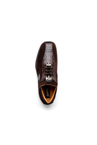 Mauri Wisdom 9145-1 Crocodile Skin & Suede Sneakers (MA5551)