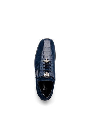 Mauri Wisdom 9145-1 Exotic Crocodile Skin & Suede Sneakers (MA5551)-AmbrogioShoes