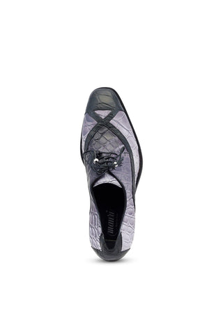 Mauri X-Factor 4992 Gray Combo Exotic Alligator Derby (MA5464)-AmbrogioShoes