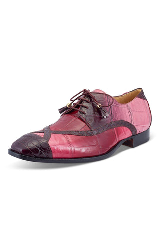 Mauri X-Factor 4992 Ruby Red Combo Alligator Derby (MA5465)