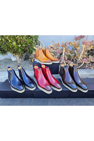Carrucci KB515-15 Leather Chelsea Boot