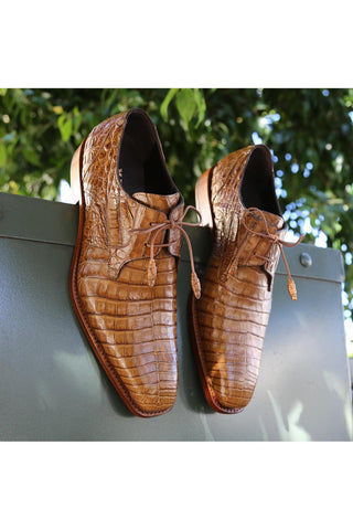 Mezlan 13584-F Anderson Crocodile Derby-AmbrogioShoes
