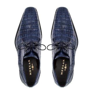 Mezlan 13584-F Anderson Men's Shoes Exotic Crocodile Derby (MZ1001)-AmbrogioShoes