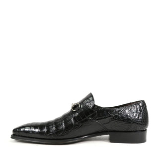 Mezlan 14250-F Galvani Men's Shoes Exotic Crocodile Horsebit Loafers (MZ3257)-AmbrogioShoes