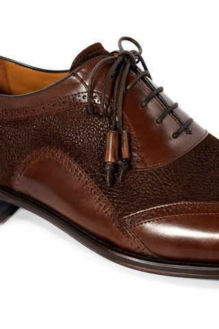 Mezlan 20528 Suede / Leather Wingtip Oxfords (MZ3556)-AmbrogioShoes