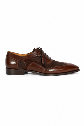 Mezlan 20528 Suede / Leather Wingtip Oxfords (MZ3556)-AmbrogioShoes
