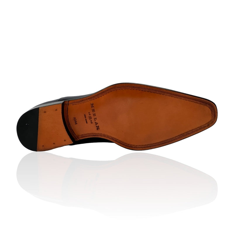 Mezlan 20708 Men's Shoes Blue Calf-Skin Leather Classic Formal Oxfords (MZ3727)-AmbrogioShoes