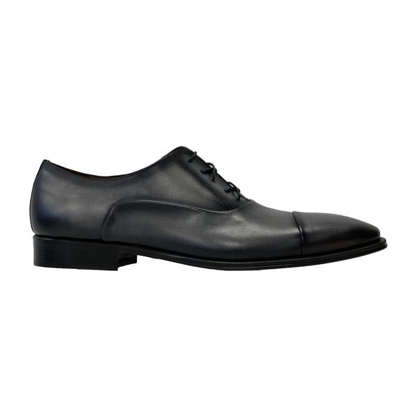 Mezlan 20708 Men's Shoes Gray Calf-Skin Leather Classic Formal Oxfords (MZ3728)-AmbrogioShoes