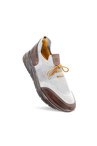 Mezlan 21027 Piedra Perforated Fabric & Leather Sneaker