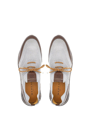 Mezlan 21027 Piedra Perforated Fabric & Leather Sneaker-AmbrogioShoes