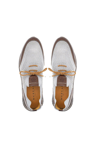 Mezlan 21027 Piedra Perforated Fabric & Leather Sneaker(MZ3938)-AmbrogioShoes