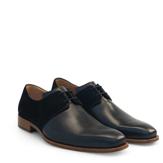 Mezlan 21434 Suede / Calf-Skin Leather Lace-up Derby (MZ3823)-AmbrogioShoes