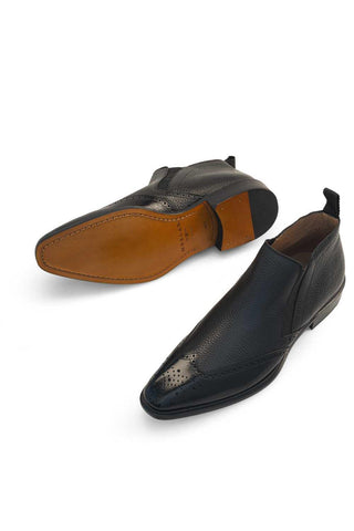 Mezlan 21455 Full Grain Leather Wingtip Demi Boot (MZ3798)-AmbrogioShoes