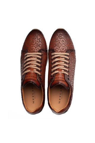 Mezlan 21577 Portico Laser-Embossed Leather Sneaker (MZ3898)