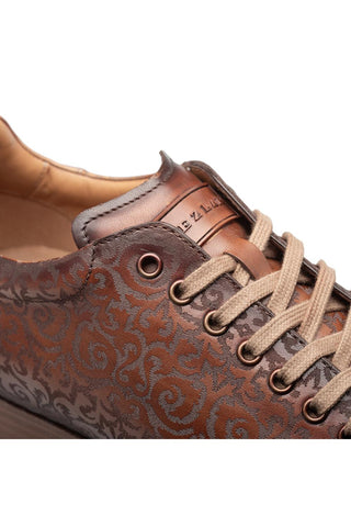 Mezlan 21577 Portico Laser-Print Calf-Skin Leather Sneaker (MZ3898)-AmbrogioShoes