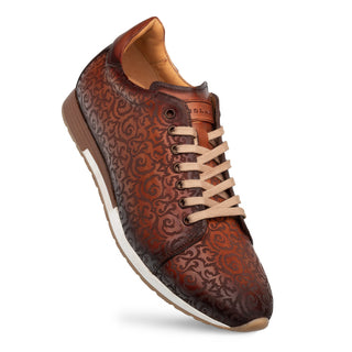 Mezlan 21577 Portico Men's Shoes Laser-Print Calf-Skin Leather Sneaker (MZ3898)-AmbrogioShoes