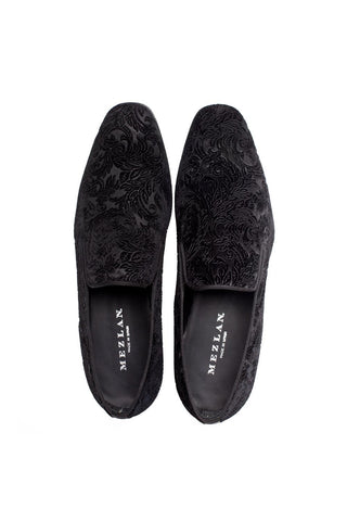 Mezlan 21578 Travolta Laser Velvet Formal Loafer (MZ3790)-AmbrogioShoes