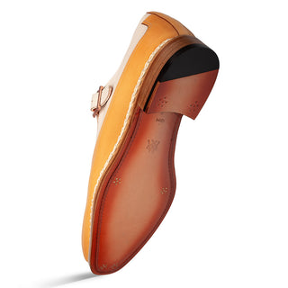 Mezlan 21590 Cadena Men's Shoes Calf-Skin Leather Single Monk-Strap (MZ3793)-AmbrogioShoes