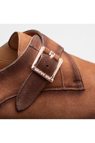 Mezlan 21722 Albini Suede Single Monk Strap-AmbrogioShoes
