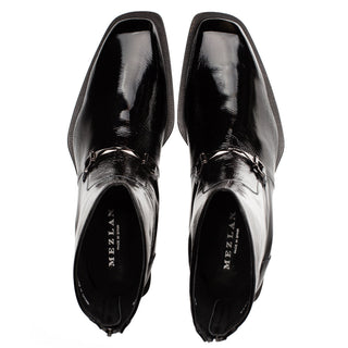 Mezlan 21739 Buscemi Men’s Shoes Hi-Shine Calf-Skin Leather Horse-Bit Boot (MZ3908)-AmbrogioShoes