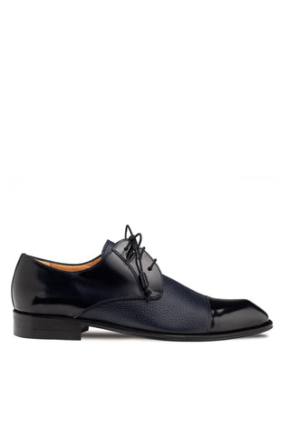 Mezlan 21744 Capello Men’s Shoes Hi-Shine / Textured Calf-Skin Leather Derby (MZ3917)-AmbrogioShoes