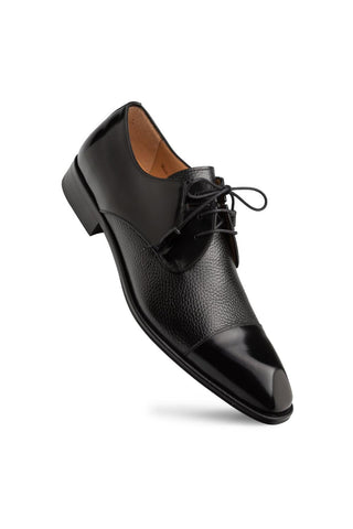 Mezlan 21744 Capello Men’s Shoes Hi-Shine / Textured Leather Derby (MZ3917)-AmbrogioShoes