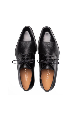 Mezlan 21744 Capello Men’s Shoes Hi-Shine / Textured Leather Derby (MZ3917)-AmbrogioShoes