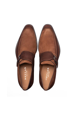 Mezlan 21745 Diesel Suede Single Monk-Strap-AmbrogioShoes