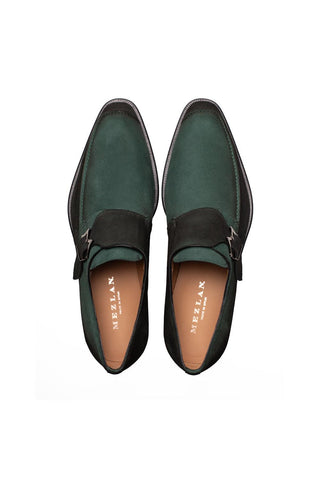 Mezlan 21745 Diesel Suede Single Monk-Strap-AmbrogioShoes
