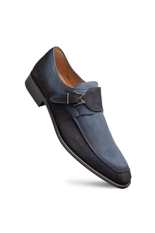 Mezlan 21745 Diesel Suede Single Monk-Strap-AmbrogioShoes