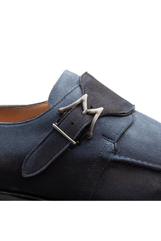 Mezlan 21745 Diesel Suede Single Monk-Strap-AmbrogioShoes