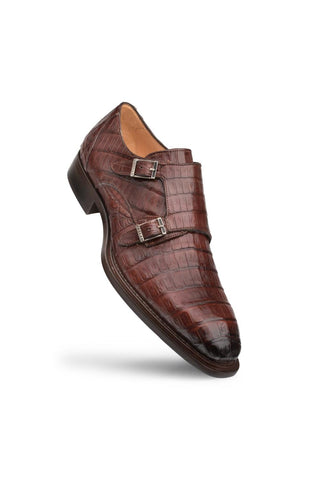 Mezlan 3998-F Prague Sport Crocodile Monk-Straps Loafers (MZ2217)-AmbrogioShoes