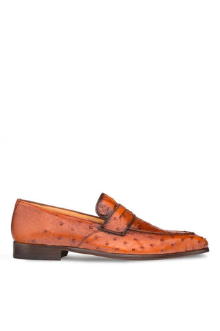 Mezlan 4561-S Lisbon Ostrich Skin Loafer-AmbrogioShoes