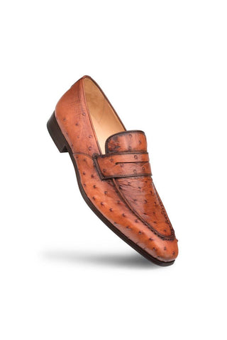 Mezlan 4561-S Lisbon Ostrich Skin Loafer-AmbrogioShoes