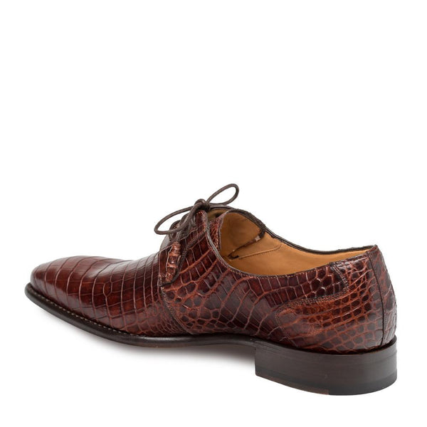 Mezlan 4574-J Moscow Men's Designer Shoes Sport Brown Alligator Plain Toe Oxfords (MZS3182)-AmbrogioShoes