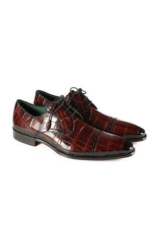 Mezlan 4818-J Alligator Skin Cap-Toe Derby (MZ3368)-AmbrogioShoes