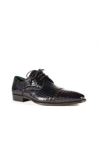 Mezlan 4818-J Alligator Skin Cap-Toe Derby (MZ3368)-AmbrogioShoes
