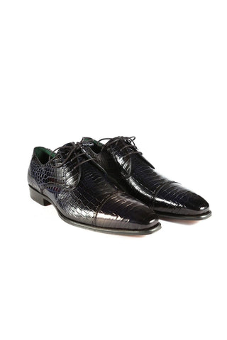 Mezlan 4818-J Alligator Skin Cap-Toe Derby (MZ3368)-AmbrogioShoes